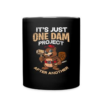 castor - Mug uni - noir - Devant