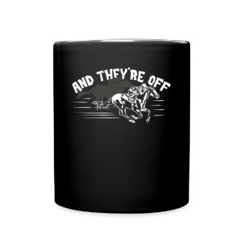 Courses hippiques - Mug uni - noir - Devant
