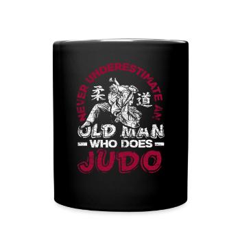 Judo old man - Full Colour Mug - black - Front