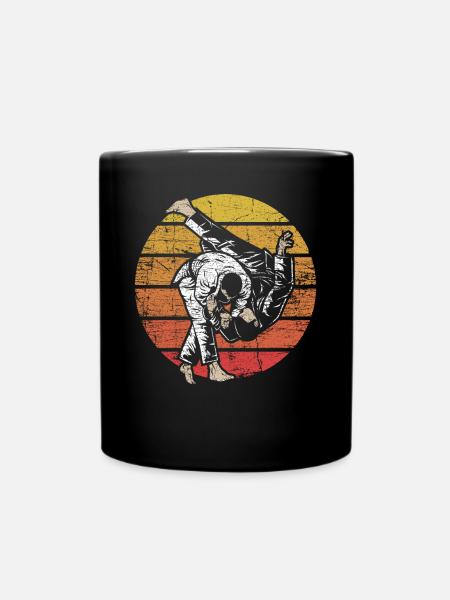Judo Retro - Tasse einfarbig - Schwarz