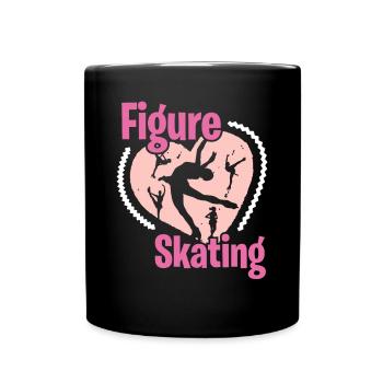 Eiskunstlaufen - Tasse einfarbig - Schwarz - Vorne