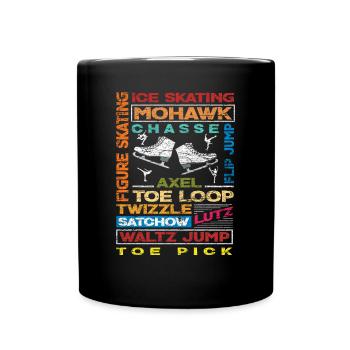 Figure skating figures - Full Colour Mug - black - Front