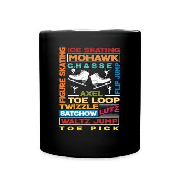 Figure skating sport - Full Colour Mug - black - Front