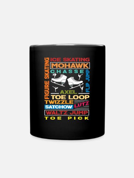 Eiskunstlaufen Sport - Tasse einfarbig - Schwarz