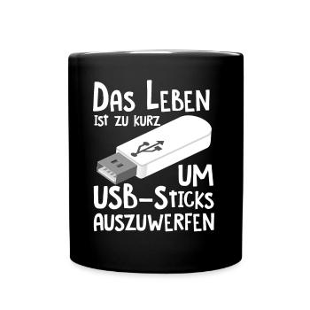 Informatiker Programmierer Student - Tasse einfarbig - Schwarz - Vorne