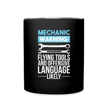 Auto mechanic car auto mechanic gift - Full Colour Mug - black - Front