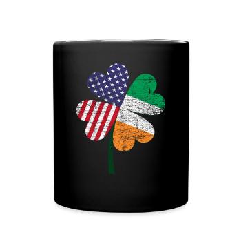 Irlande Usa - Mug uni - noir - Devant
