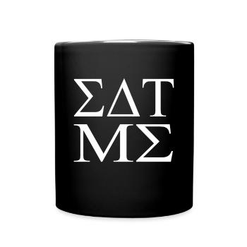 Eat Me in Greek College - Full Colour Mug - black - Front