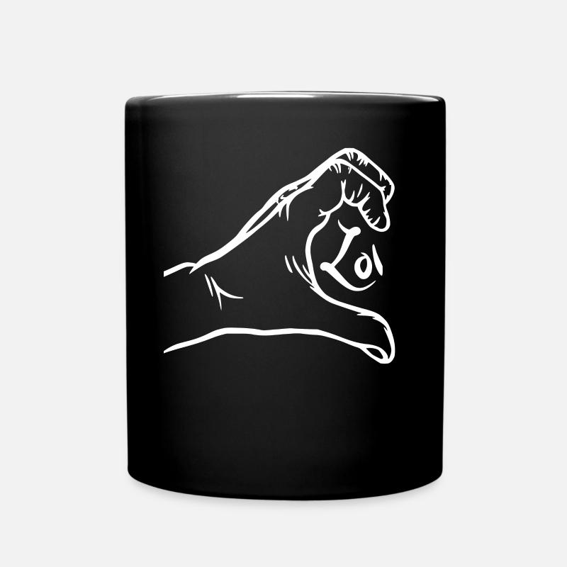 Love Hands Partner T-Shirts - Pärchen Shirt - Tasse einfarbig - Schwarz