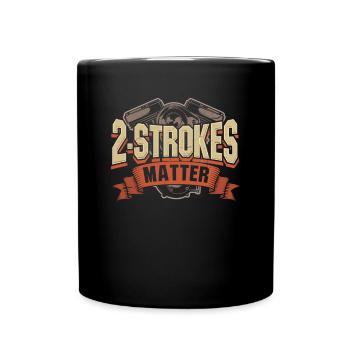 Two-stroke motorcycle moped moped gift - Full Colour Mug - black - Front