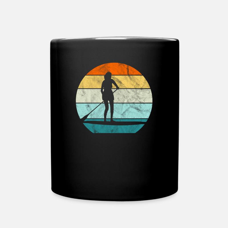 Sunset Women Stand up paddle - Tasse einfarbig - Schwarz