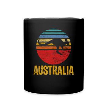 Australia retro - Full Colour Mug - black - Front