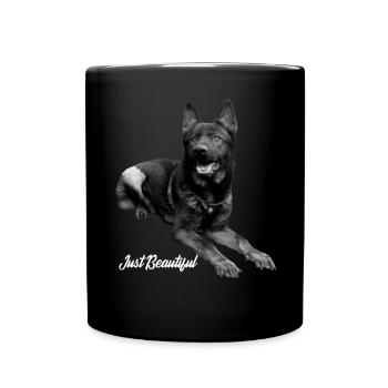 Schäferhund Deutscher Schäferhund Hundesport - Tasse einfarbig - Schwarz - Vorne