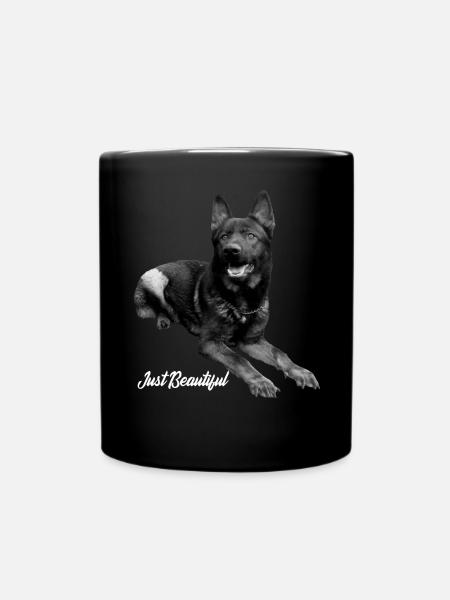Schäferhund Deutscher Schäferhund Hundesport - Tasse einfarbig - Schwarz