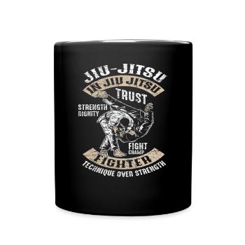 Jiu Jitsu Kampfkunst - Tasse einfarbig - Schwarz - Vorne