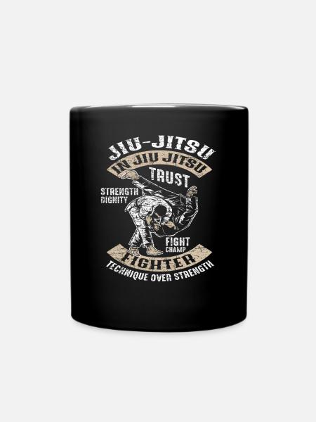 Jiu Jitsu Kampfkunst - Tasse einfarbig - Schwarz