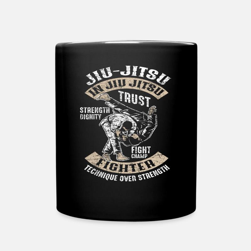 Jiu Jitsu Kampfkunst - Tasse einfarbig - Schwarz