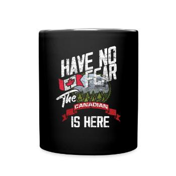 Kanada Angst - Tasse einfarbig - Schwarz - Vorne