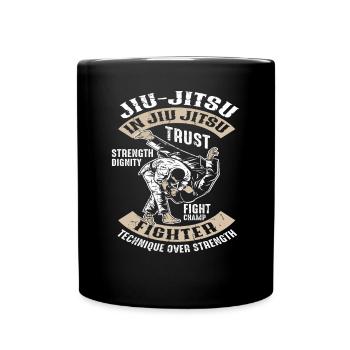 Jiu Jitsu training - Full Colour Mug - black - Front
