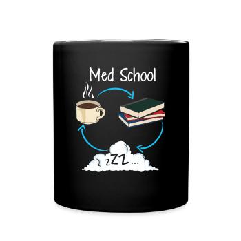 Medicine student medical student studying gift - Full Colour Mug - black - Front