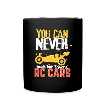 Ferngesteuertes Auto RC Car Geschenk - Tasse einfarbig - Schwarz - Vorne
