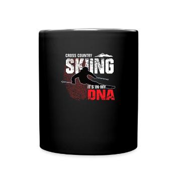 Ski - c'est dans mon ADN - Mug uni - noir - Devant