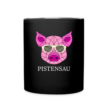 PISTENSAU - Tasse einfarbig - Schwarz - Vorne