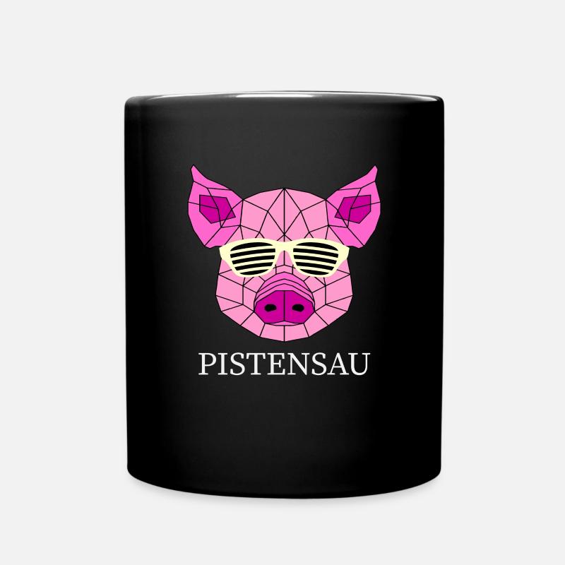 PISTENSAU - Tasse einfarbig - Schwarz