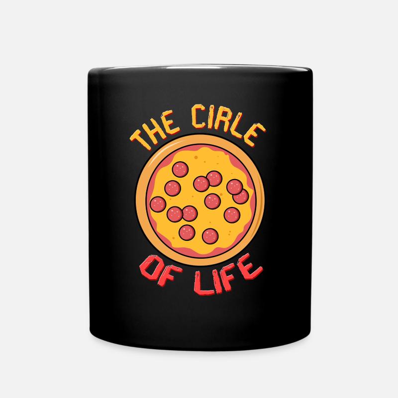 Pizzeria pizza lovers pizza slice - Full Colour Mug - black