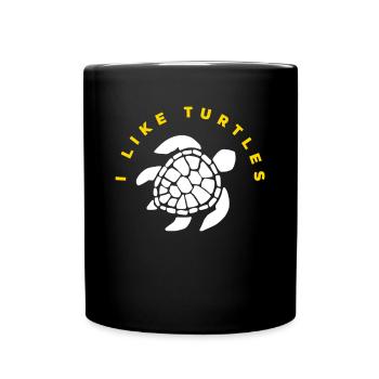 Favorite turtle - Full Colour Mug - black - Front