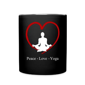 Vêtements de yoga Namaste pour femmes, hommes et enfants - Mug uni - noir - Devant