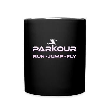 Parkour Freerun Pink - Mug uni - noir - Devant
