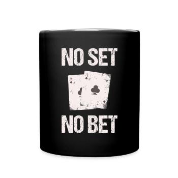 Cartes de joueur de poker - Mug uni - noir - Devant