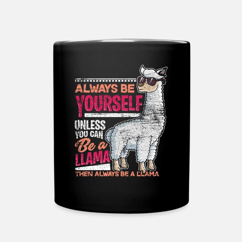 Animal lama - Mug uni - noir
