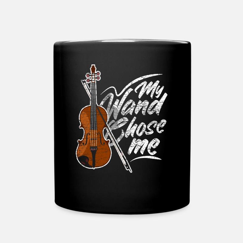 Violine Musiker Musik Geschenk - Tasse einfarbig - Schwarz