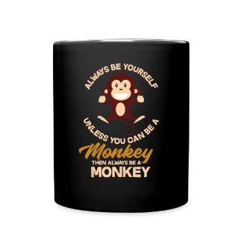 Animal préféré des singes - Mug uni - noir - Devant