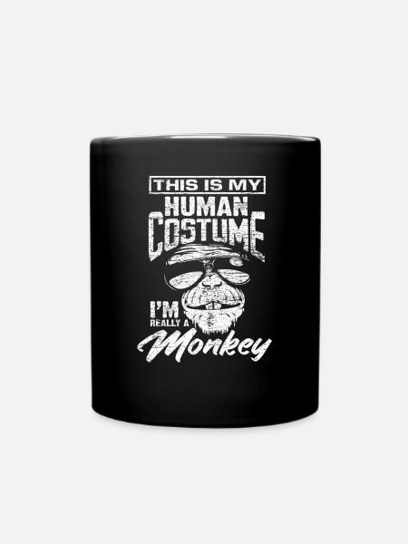 singe - Mug uni - noir