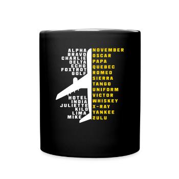 Pilot aviation - Full Colour Mug - black - Front