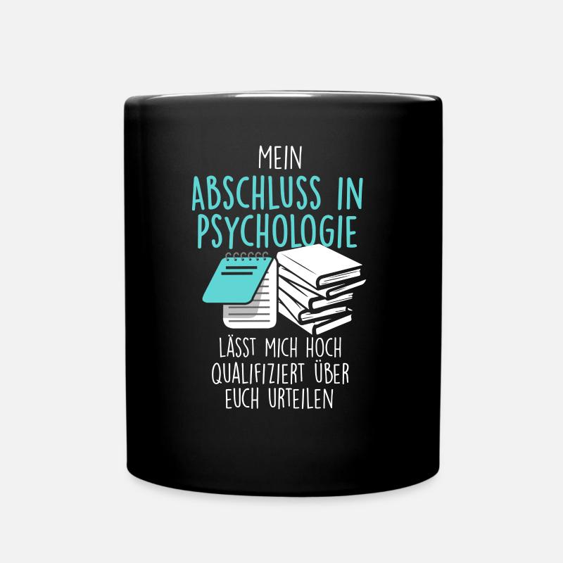 Psychologie Studium - Tasse einfarbig - Schwarz