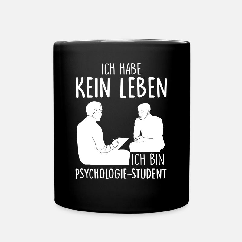 Psychologie Student - Tasse einfarbig - Schwarz