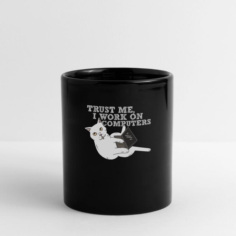 Computer cat programmer Full Colour Mug