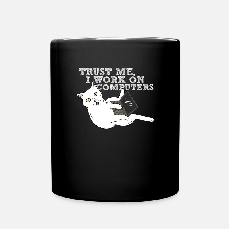 Programmeur de chat informatique - Mug uni - noir