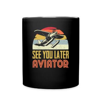 Pilot aviation - Full Colour Mug - black - Front