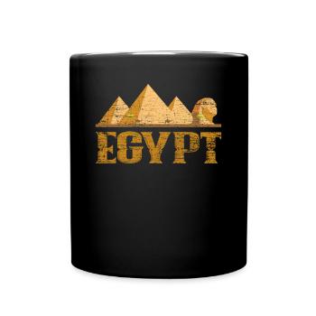 Ägypten Pyramiden - Tasse einfarbig - Schwarz - Vorne