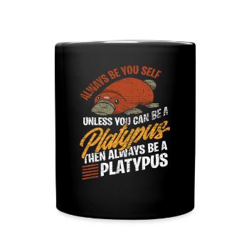 Costume d'ornithorynque - Mug uni - noir - Devant