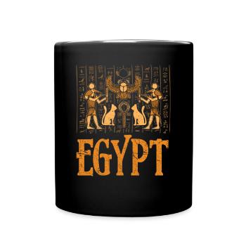 Ägypten Geschichte - Tasse einfarbig - Schwarz - Vorne