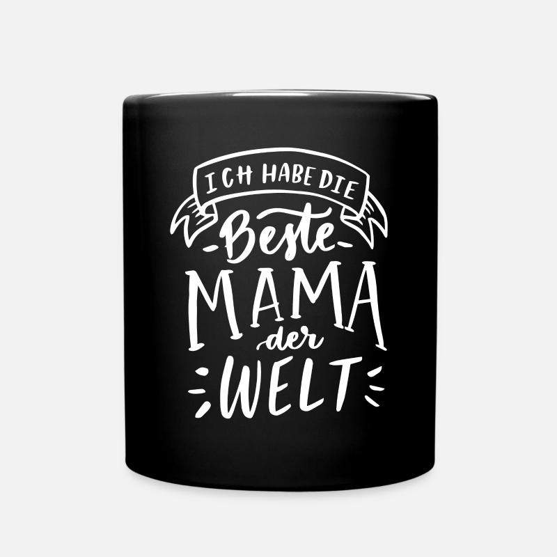 Muttertag Motiv - Tasse einfarbig - Schwarz