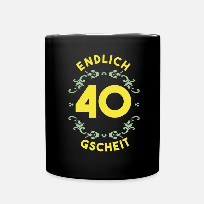 Schwaben 40. Geburtstag - Tasse einfarbig - Schwarz