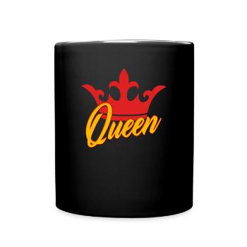 Reine de la Couronne - Mug uni - noir - Devant