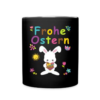Ostern Geschenk Für Damen, Herren Und Kinder - Tasse einfarbig - Schwarz - Vorne